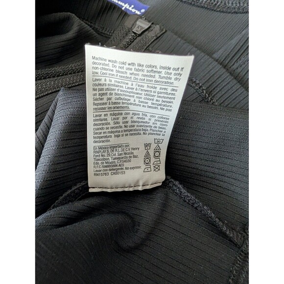 NWOT Champion Cropped Ribbed Zip Up Jacket Top Vneck Sz S 176 - Picture 6 of 6